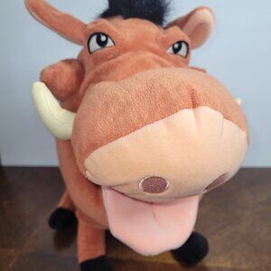 Pumba The Lion King Large Plush With Attached Grub Bugs from Disney Parks w/ Tag